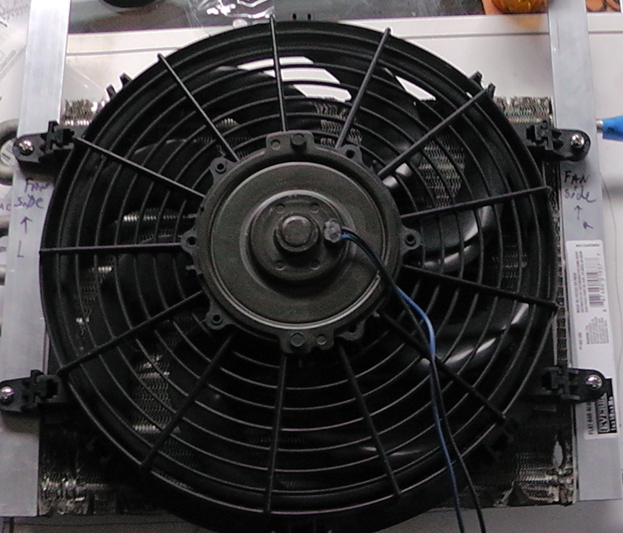Attached picture trans cooler w fan.jpg